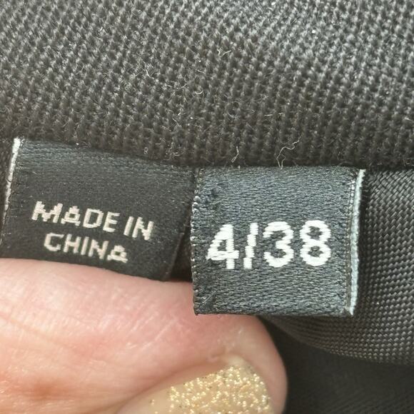 Karl Lagerfeld Womens Blazer 4 38 Black Wool Preppy Workwear Professional - Picture 5 of 8